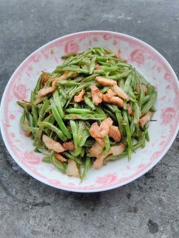 肉炒四季豆步骤10