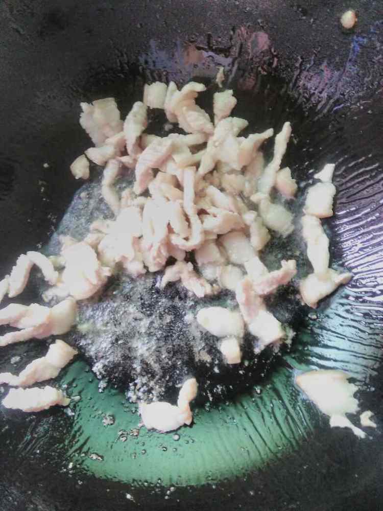 肉炒四季豆步骤3