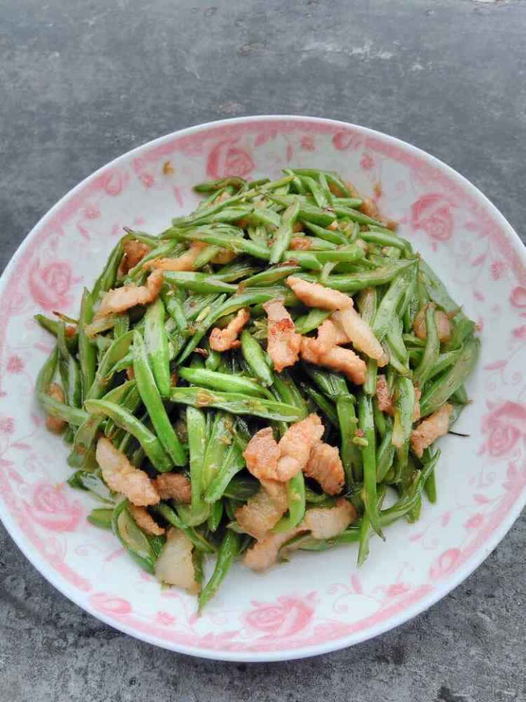 肉炒四季豆步骤9