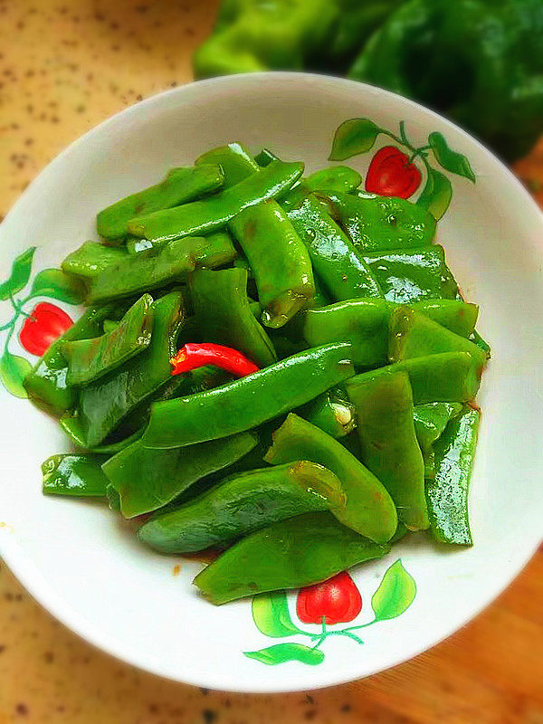 凉拌梅豆步骤7