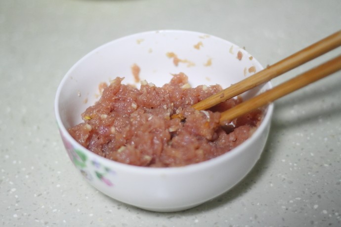 肉酿豇豆步骤3