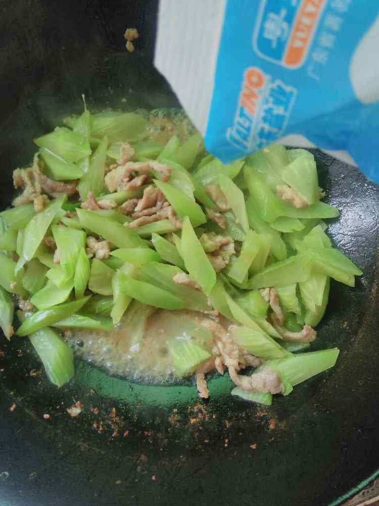 肉炒莴笋步骤11