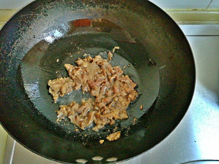 葱爆牛肉步骤3