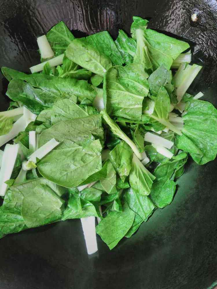 清炒小白菜步骤4