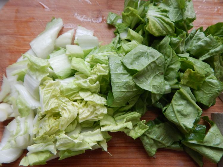 白菜烧黑豆腐步骤4