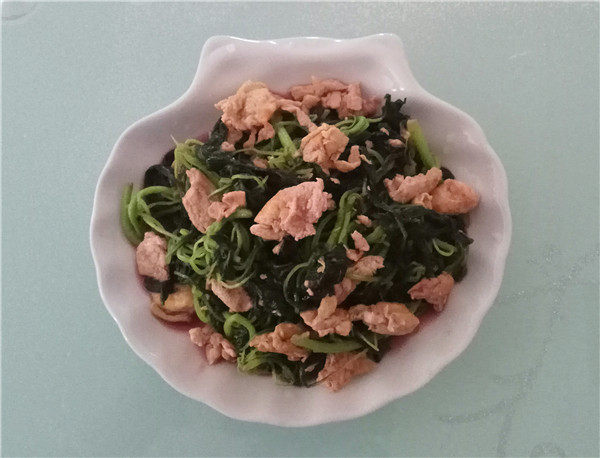 苋菜炒鸡蛋步骤9