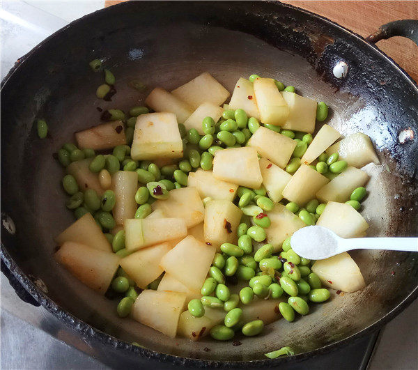 冬瓜烧毛豆步骤7