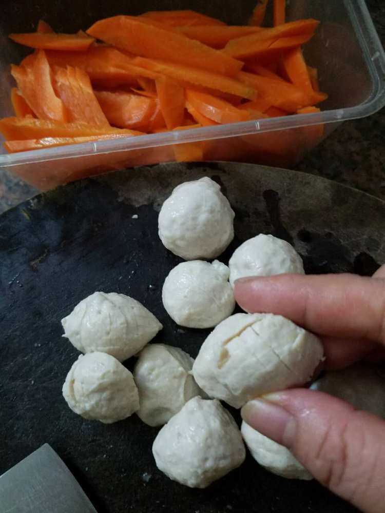 肉丸西兰花步骤3