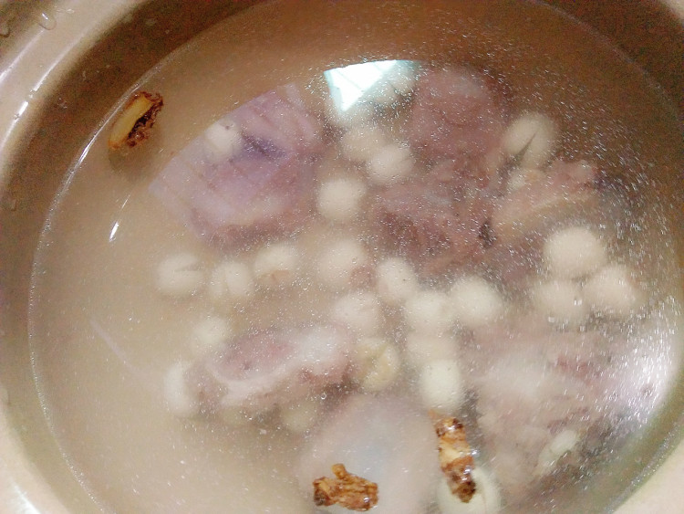 排骨冬瓜莲子汤步骤4