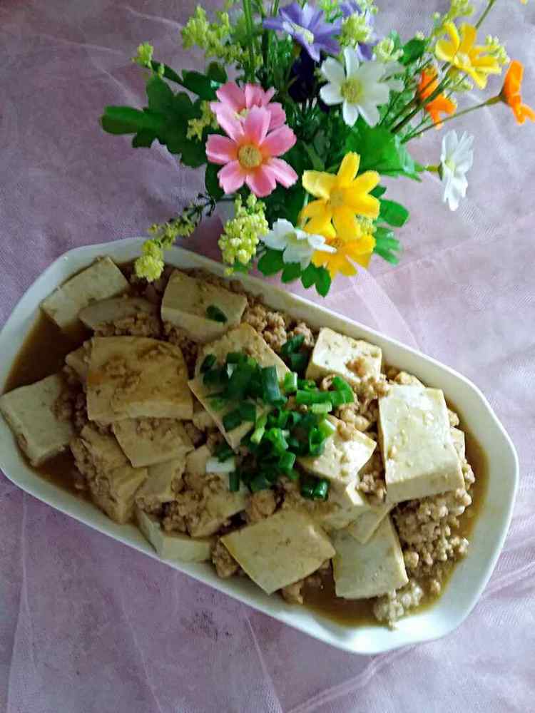 肉末白豆腐步骤6