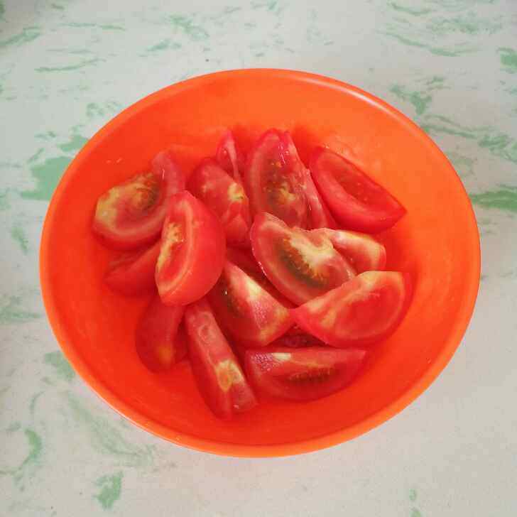 西红柿茄子炒土豆片步骤3