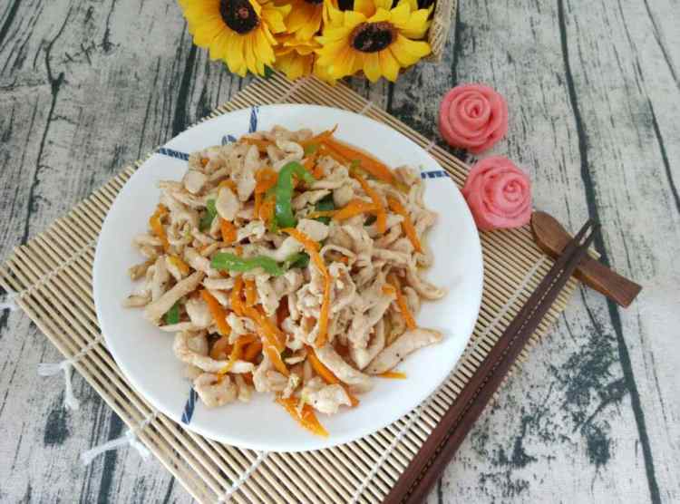 小炒鸡肉丝步骤9