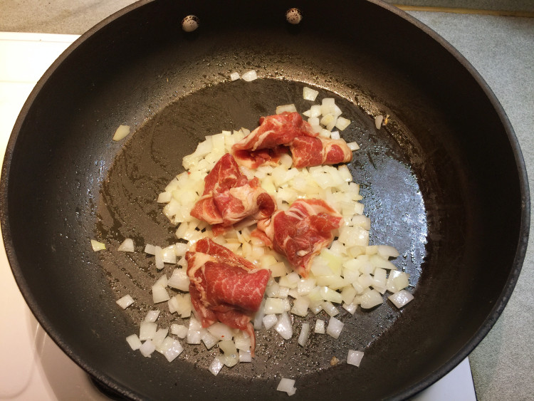 焗烤泡菜烧肉饭步骤6