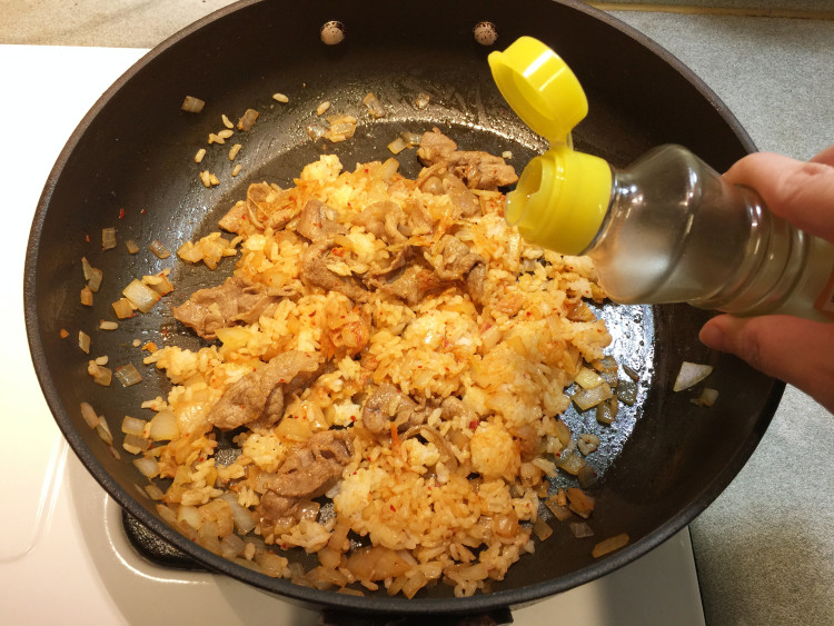 焗烤泡菜烧肉饭步骤9