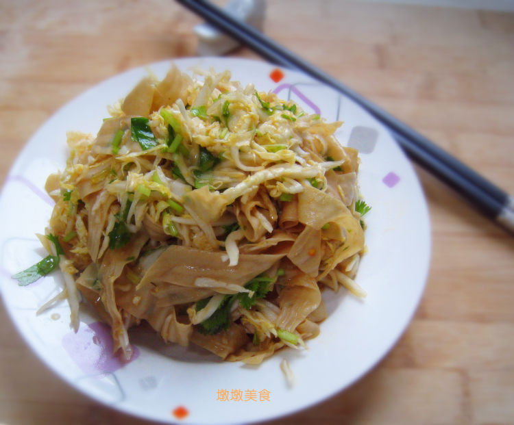 白菜丝拌豆皮步骤11