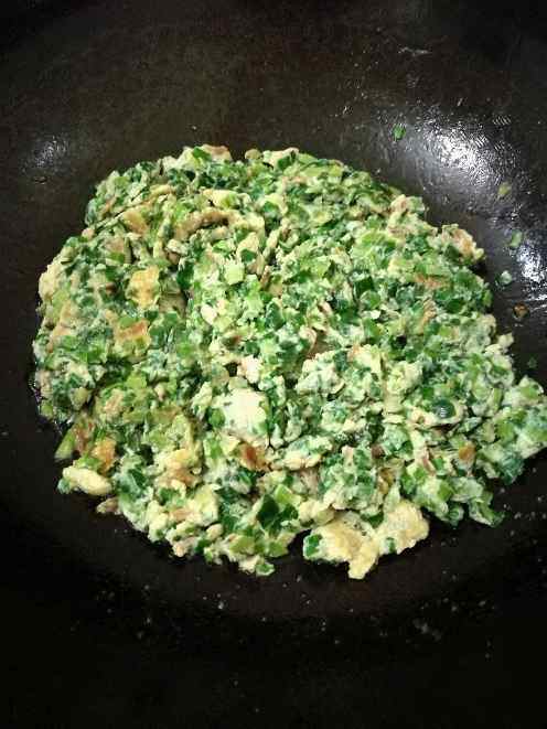 海米韭菜煎蛋步骤9