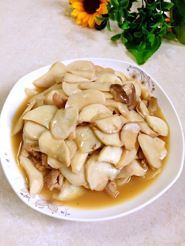 杏鲍菇炒肉步骤9