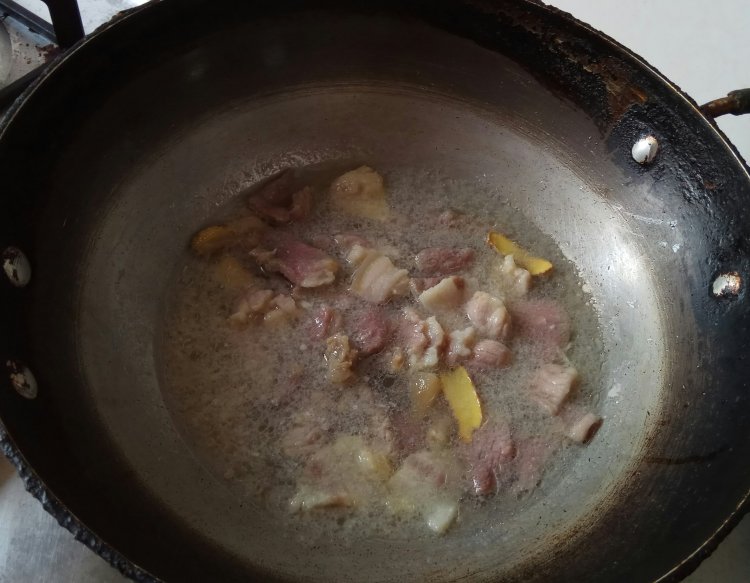 冬瓜烧咸肉厚百叶步骤8