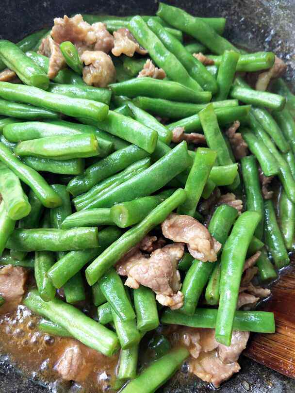 四季豆炒肉步骤7
