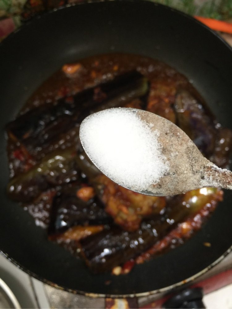 豆瓣酱烧茄子步骤8