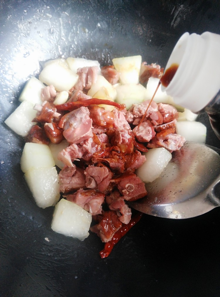 腊鸭烧冬瓜步骤12
