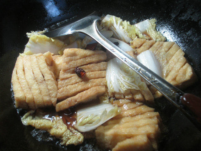 娃娃菜烧兰花豆腐干步骤10