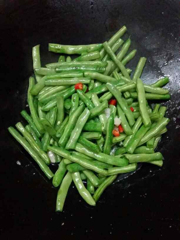 辣炒四季豆步骤7