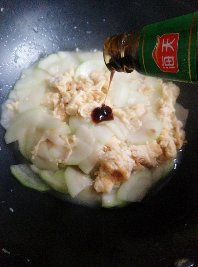 蒲瓜炒蛋步骤9