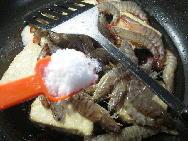 基围虾烧鲜素鸡步骤8