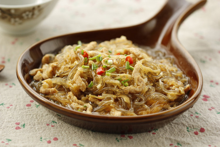 酸菜苕粉肉丝步骤9