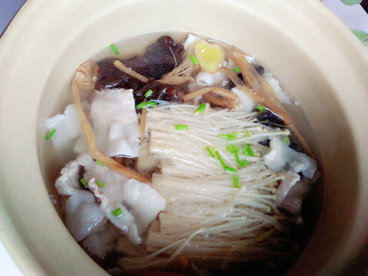 肉片金针菇汤步骤10