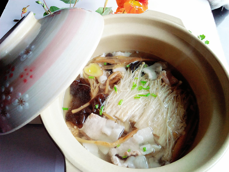 肉片金针菇汤步骤11