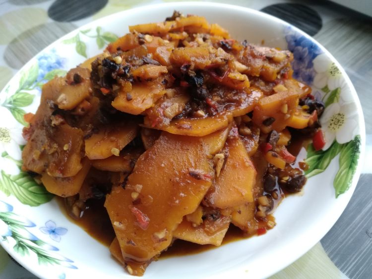 剁椒豆豉炒南瓜步骤11