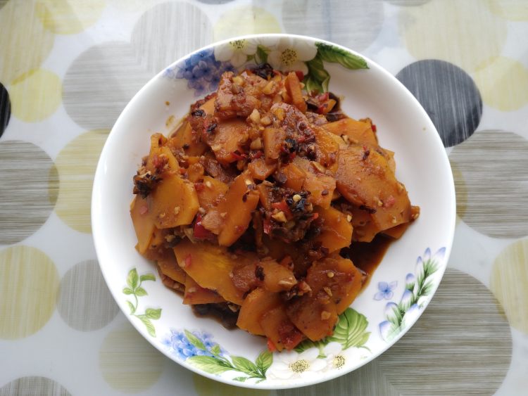 剁椒豆豉炒南瓜步骤10