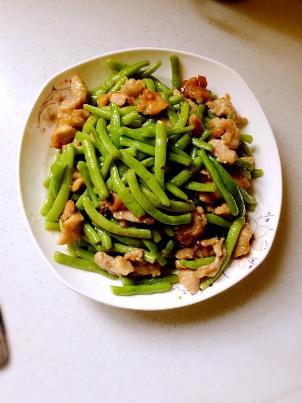 四季豆焖肉步骤8