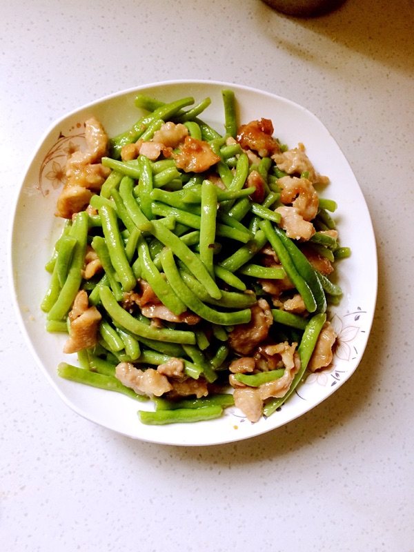 四季豆焖肉步骤7