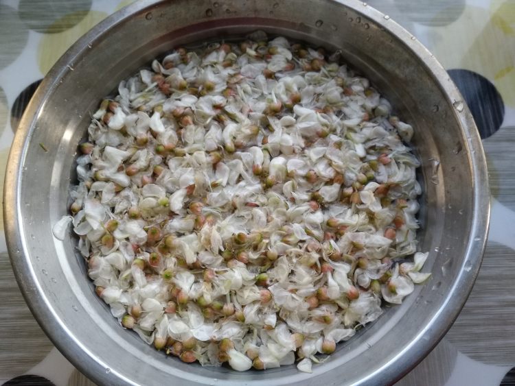 槐花炒鸡蛋步骤5