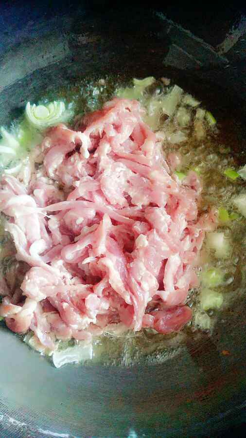 青椒肉丝步骤5