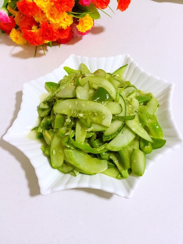 青椒炒地黄瓜步骤10