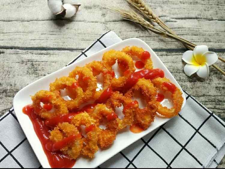 炸鱿鱼圈步骤6
