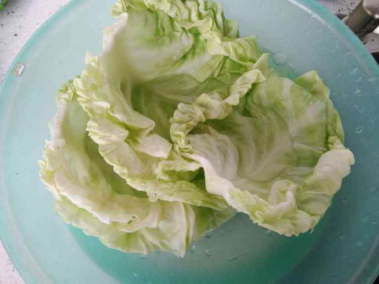 瘦肉炒甘蓝步骤1