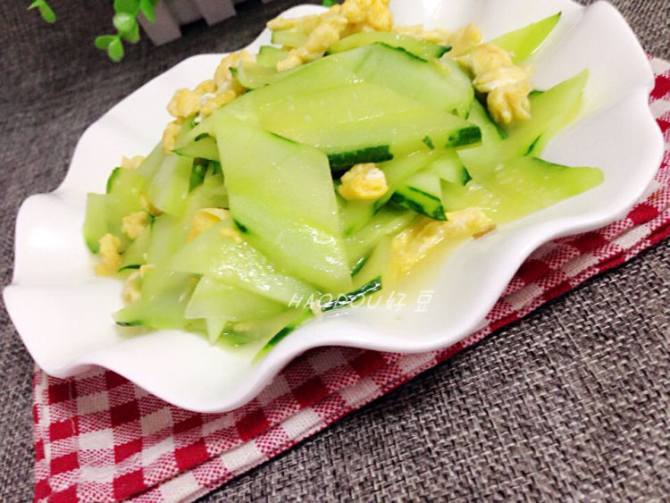 青瓜炒鸡蛋步骤8