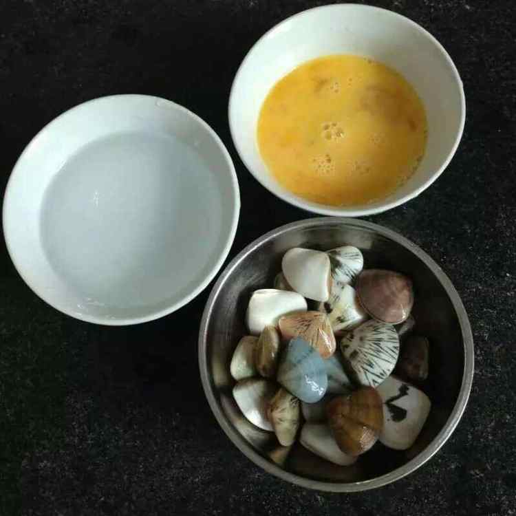 沙白蒸蛋步骤2