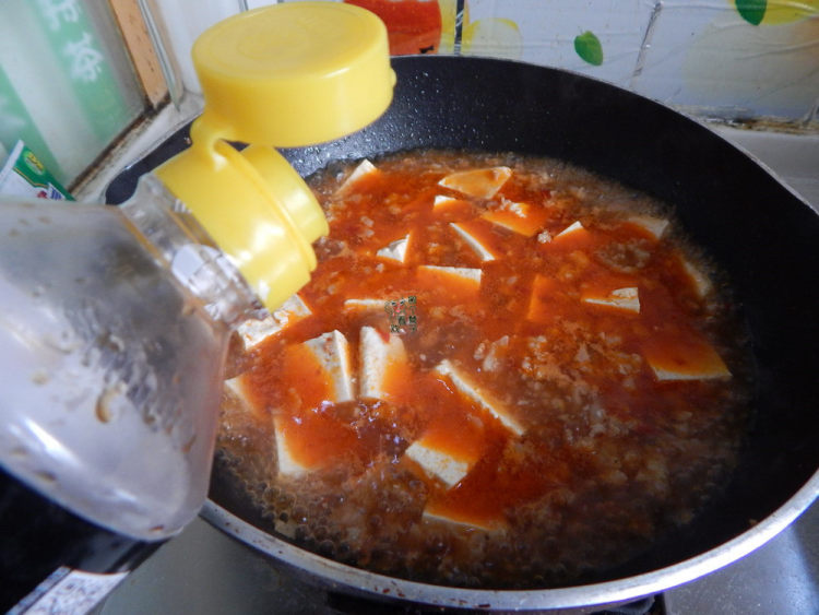豆瓣肉末豆腐步骤12
