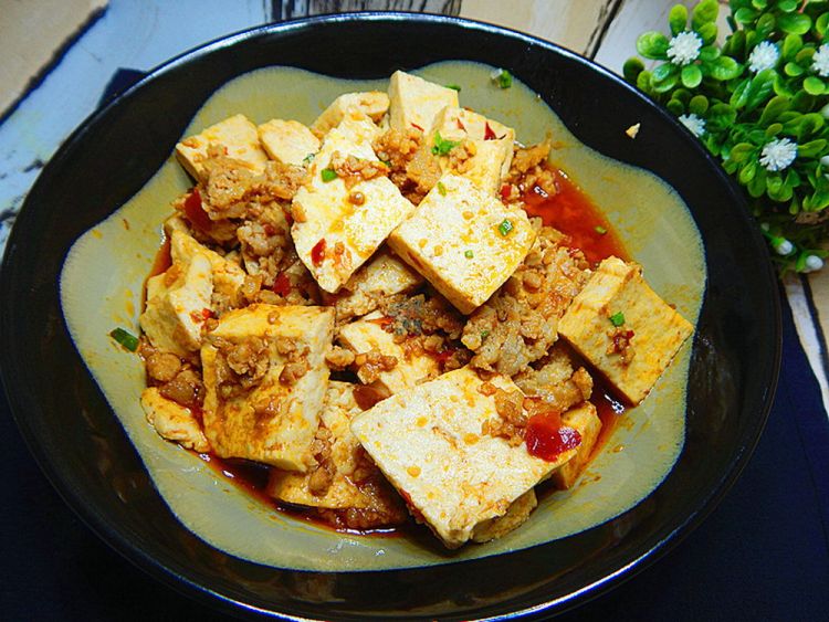 豆瓣肉末豆腐步骤14