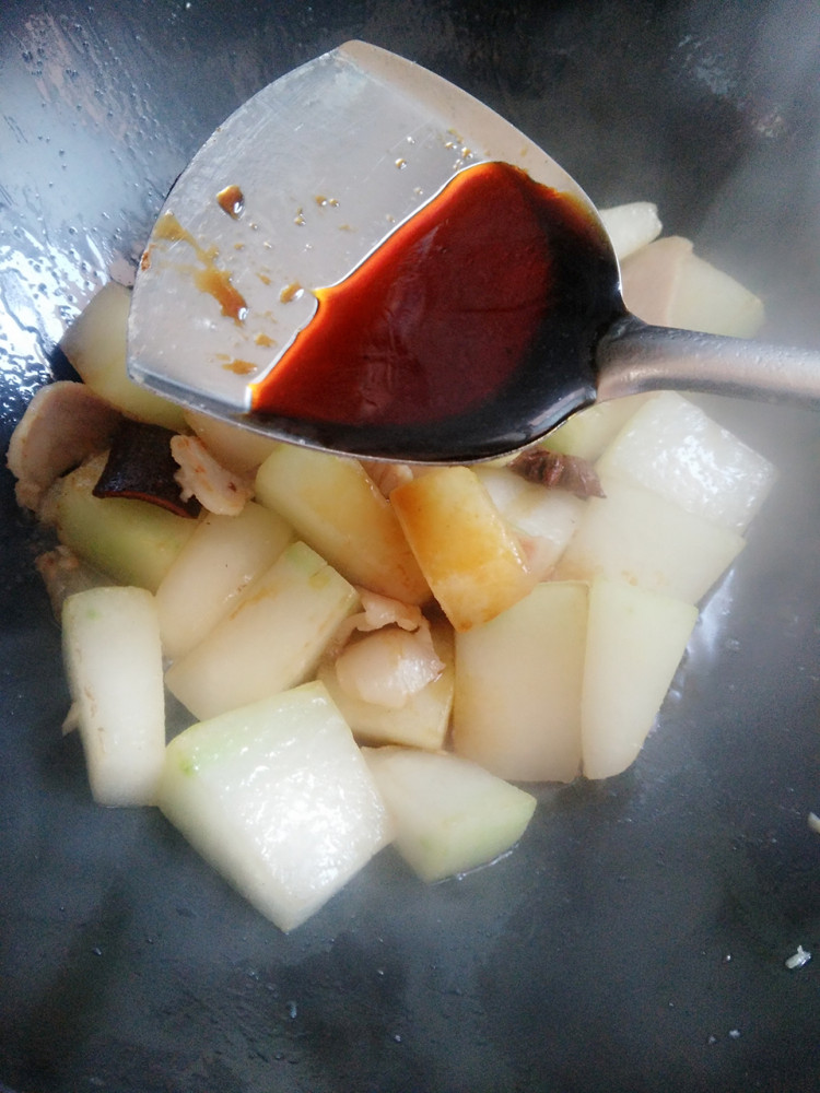 腊肉烧冬瓜步骤6