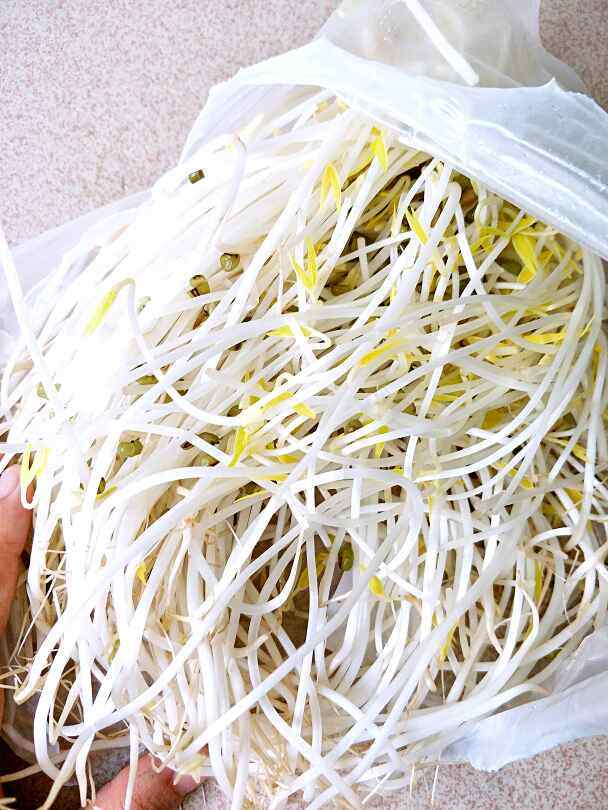 豆芽炒肉糕步骤1