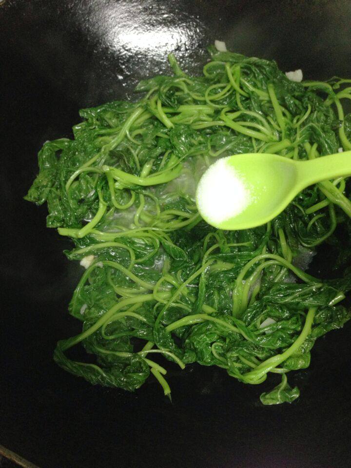 炒白苋菜步骤6