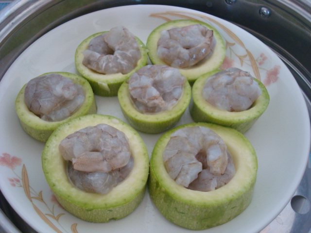 虾酿西葫芦步骤5