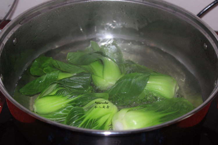 肉片白灼上海青步骤4